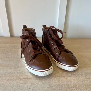 Boys Brown Cat & Jack Lace Up Dress Shoes | Kids Size 3